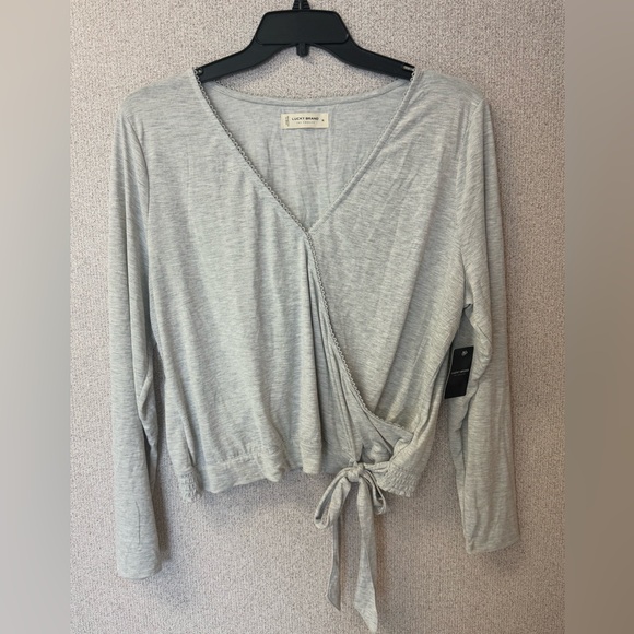 Lucky Brand Tops - Lucky Brand Women's Size XL‎ Sandwash Surplice Top modest business casual NWT